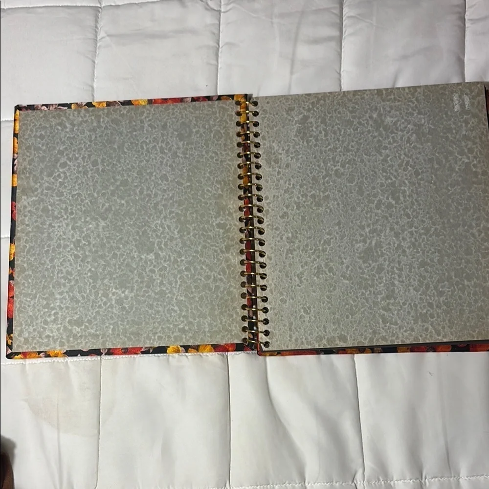 Vintage Floral Spiral Photo Album/ Notebook
